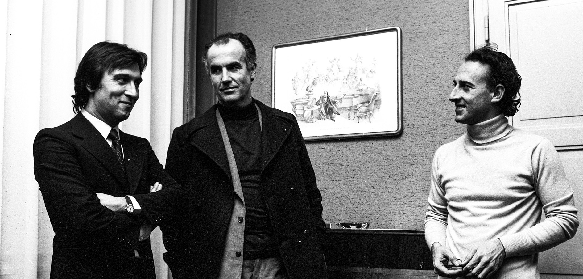 homepage 1974 concerto del 29 ottobre   Claudio Abbado, Luigi Nono e Maurizio Pollini 74 11459PIN ph Erio Piccagliani © Teatro a