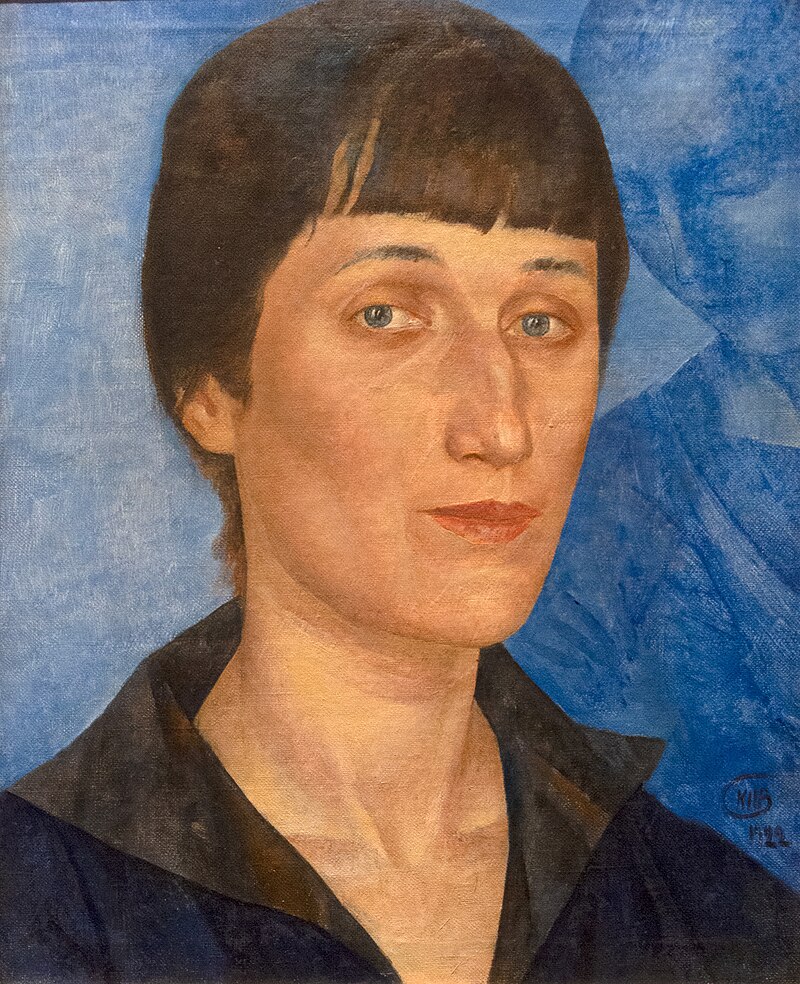Kuzma Petrov Vodkin. Portrait of Anna Akhmatova. 1922